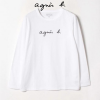 Agnes-b-Tシャツ-アニエスベー-長袖ロンT-Tシャツ-レディース-ホワイト-ブラック-8