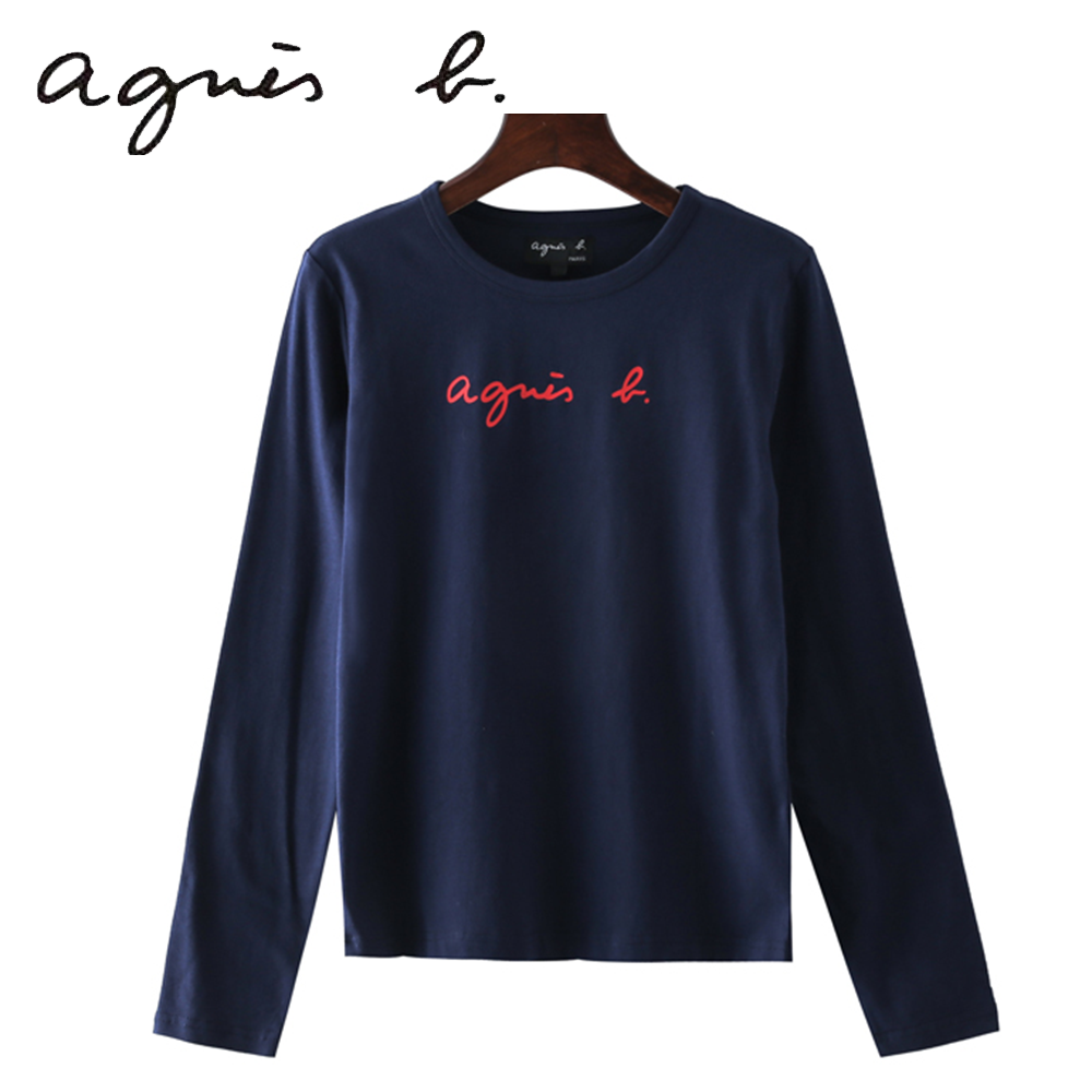 Agnes b☆長袖ロゴTシャツ-