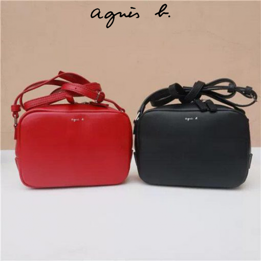 agnes-b.-shoulderbag-アニエスベー-ショルダーバッグ-ポシェット-レディース-JS10B‐01-black-red-blue-3色-2