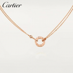 CARTIER カルティエ B7224509 LOVE ネックレス ダイヤモンド2個 ピンクゴールド