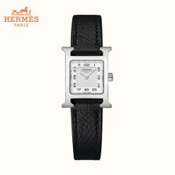《Hウォッチ》HERMES エルメス 腕時計 17.2×17.2 mm 黒 W037877WW00