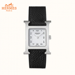 《Hウォッチ》HERMES エルメス 腕時計 21×21 mm 黒 W036704WW003
