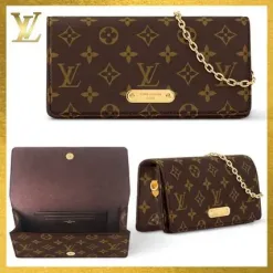 Louis Vuitton ショルダーバッグ・ポシェット 【LOUIS VUITTON】 ルイヴィトン ウォレット オン チェーン リリー★ギフト バッグ カバン M82509 (1)